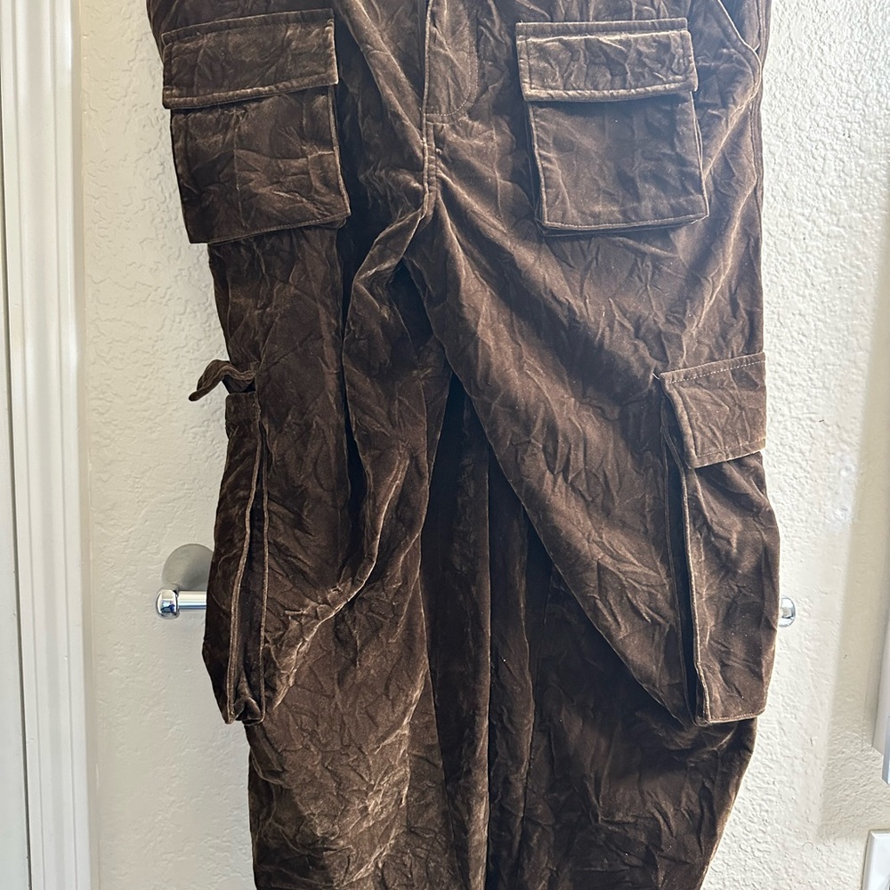 Forever 21 Chocolate Brown Velvet Pants